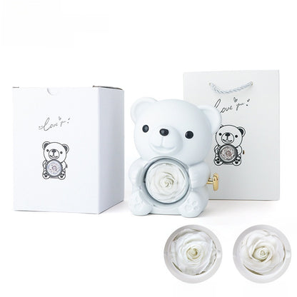 Surprise Rose & Bear Box