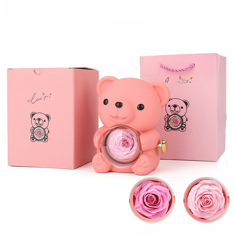 Surprise Rose & Bear Box